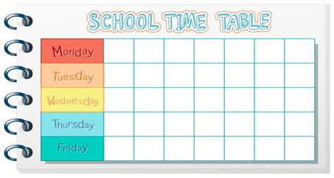 Time Table 1 To 5